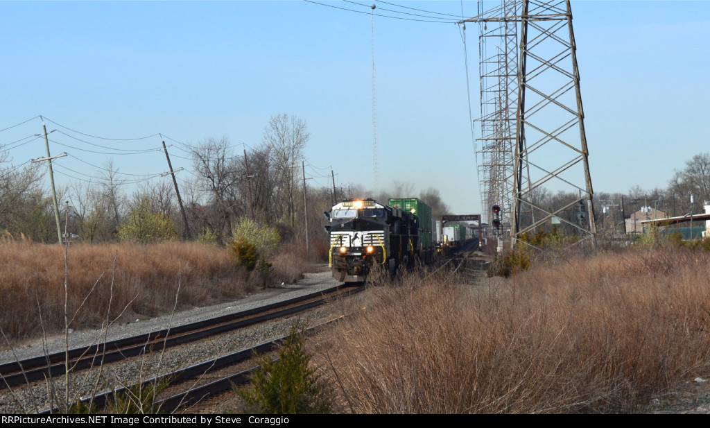 NS 8174 Lead Engine  and Train East Track 2. 